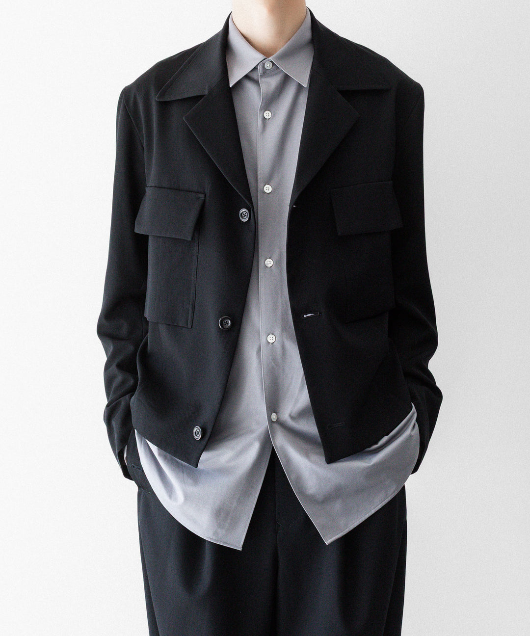 UJOH((ウジョー)のULSTER COLLAR SHORT JKT - BLACKの公式通販サイトsession福岡セレクトショップ