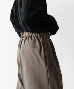 ssstein / シュタイン】EASY LONG WIDE TROUSERS (2/90 WOOL GABARDINE