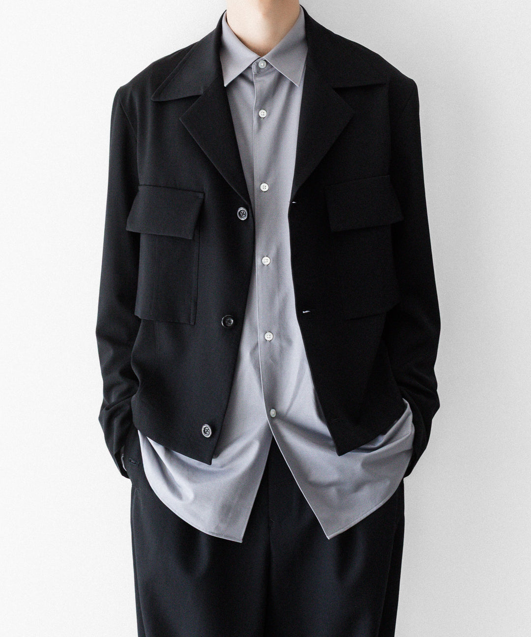 UJOH((ウジョー)のULSTER COLLAR SHORT JKT - BLACKの公式通販サイトsession福岡セレクトショップ