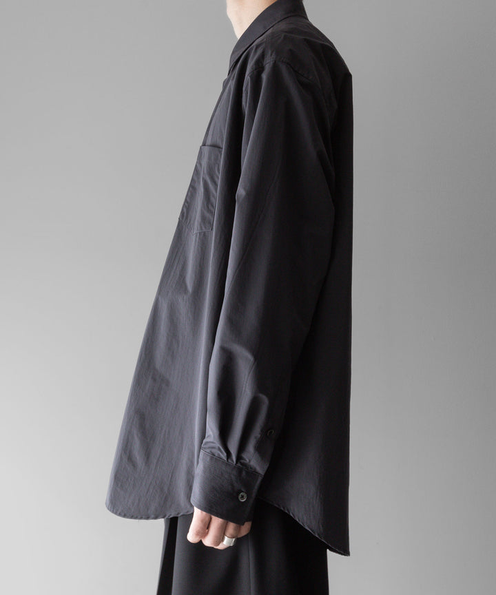 【stein】ssstein シュタインのWINDPROOF NYLON STANDARD SHIRTのDARK GREY KHAKI 公式通販サイトsession福岡セレクトショップ
