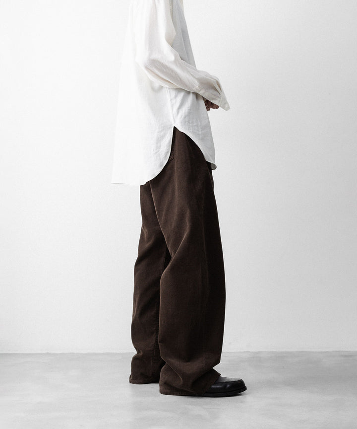 ssstein(シュタイン)のVINTAGE CORDUROY ROUND PANTS - BROWNの公式通販サイトsession福岡セレクトショップ