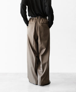 ssstein / シュタイン】EASY LONG WIDE TROUSERS (2/90 WOOL GABARDINE