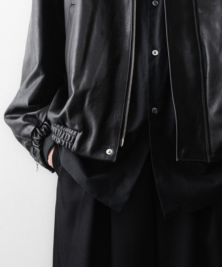 ssstein(シュタイン)のMOUTON COLLAR CALF ZIP JACKET - BLACKの公式通販サイトsession福岡セレクトショップ