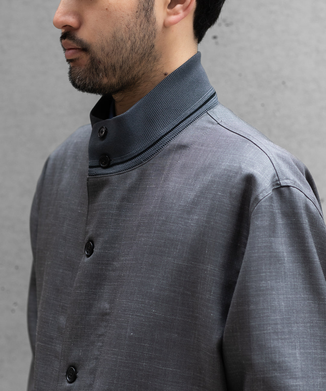 INTÉRIM(インテリム)のHYPER BIG VIRGIN WOOL SILK MOHAIR SUITING RIBBED JACKET - M.GRAY 公式通販サイトsession福岡セレクトショップ
