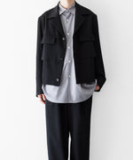 画像をギャラリービューアに読み込む, 【UJOH】ULSTER COLLAR SHORT JKT - BLACK
