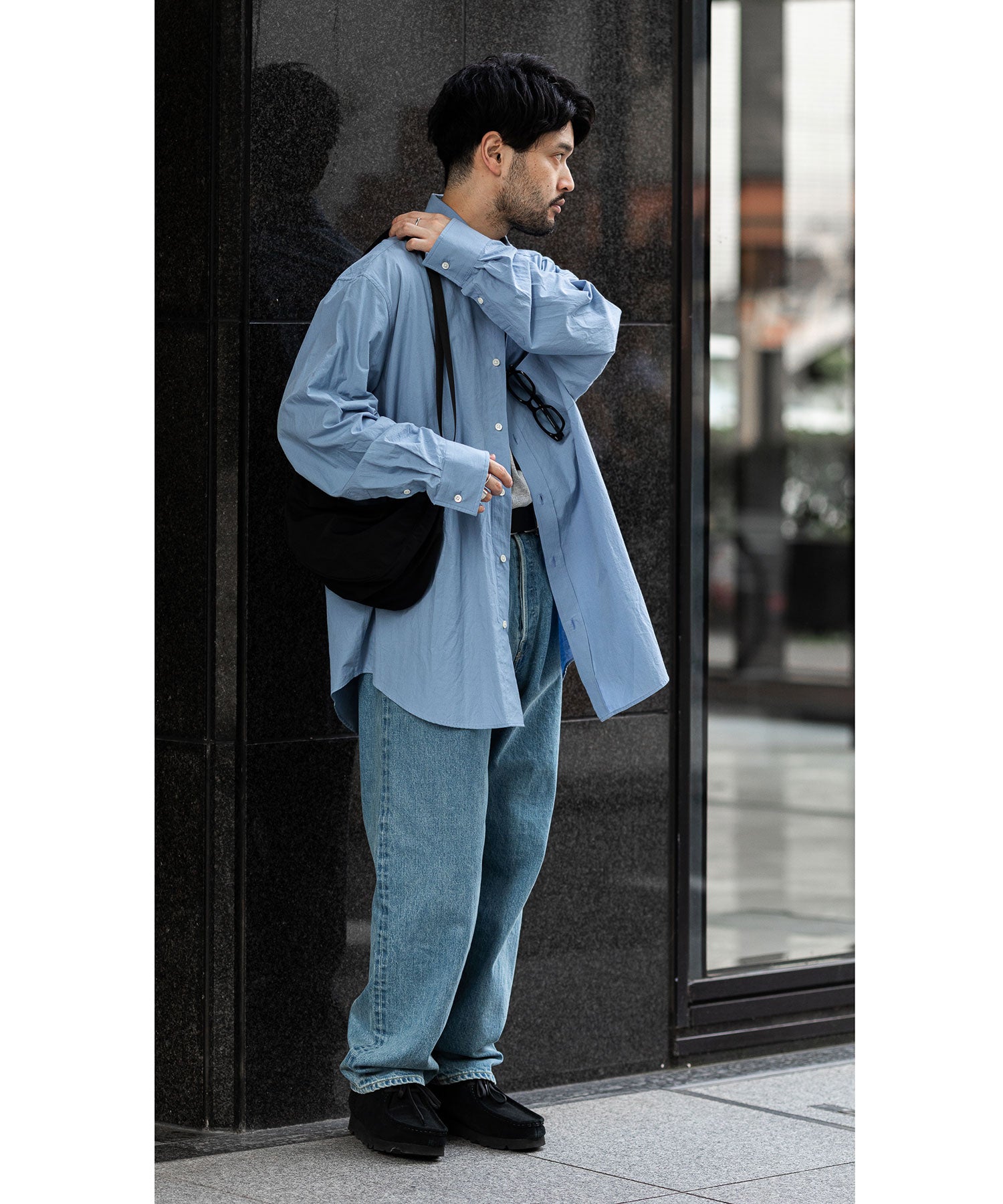 stein OVERSIZED STANDARD SHIRT BLUE-eastgate.mk