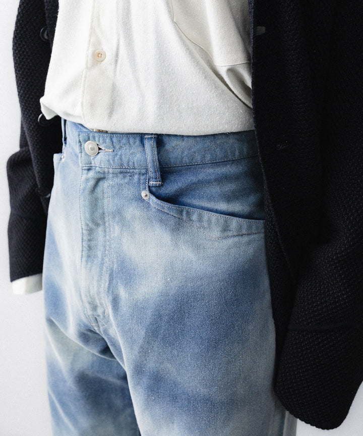 ANTHEM Aアンセムエー のHAND VINTAGE DYED SPARKLE JEANS -  FOG BLUEの公式通販サイトsession福岡セレクトショップ