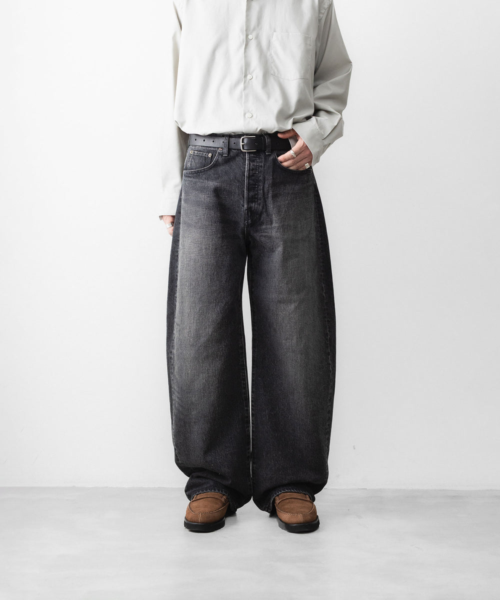 ssstein(シュタイン)のROUND DENIM PANTS - BLACKの公式通販サイトsession福岡セレクトショップ