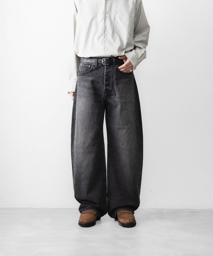 ssstein(シュタイン)のROUND DENIM PANTS - BLACKの公式通販サイトsession福岡セレクトショップ