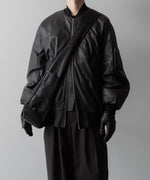 画像をギャラリービューアに読み込む, ssstein(シュタイン)の24AWコレクション LEATHER FLIGHT JACKET - DARK CHARCOAL 公式通販サイトsession福岡セレクトショップ
