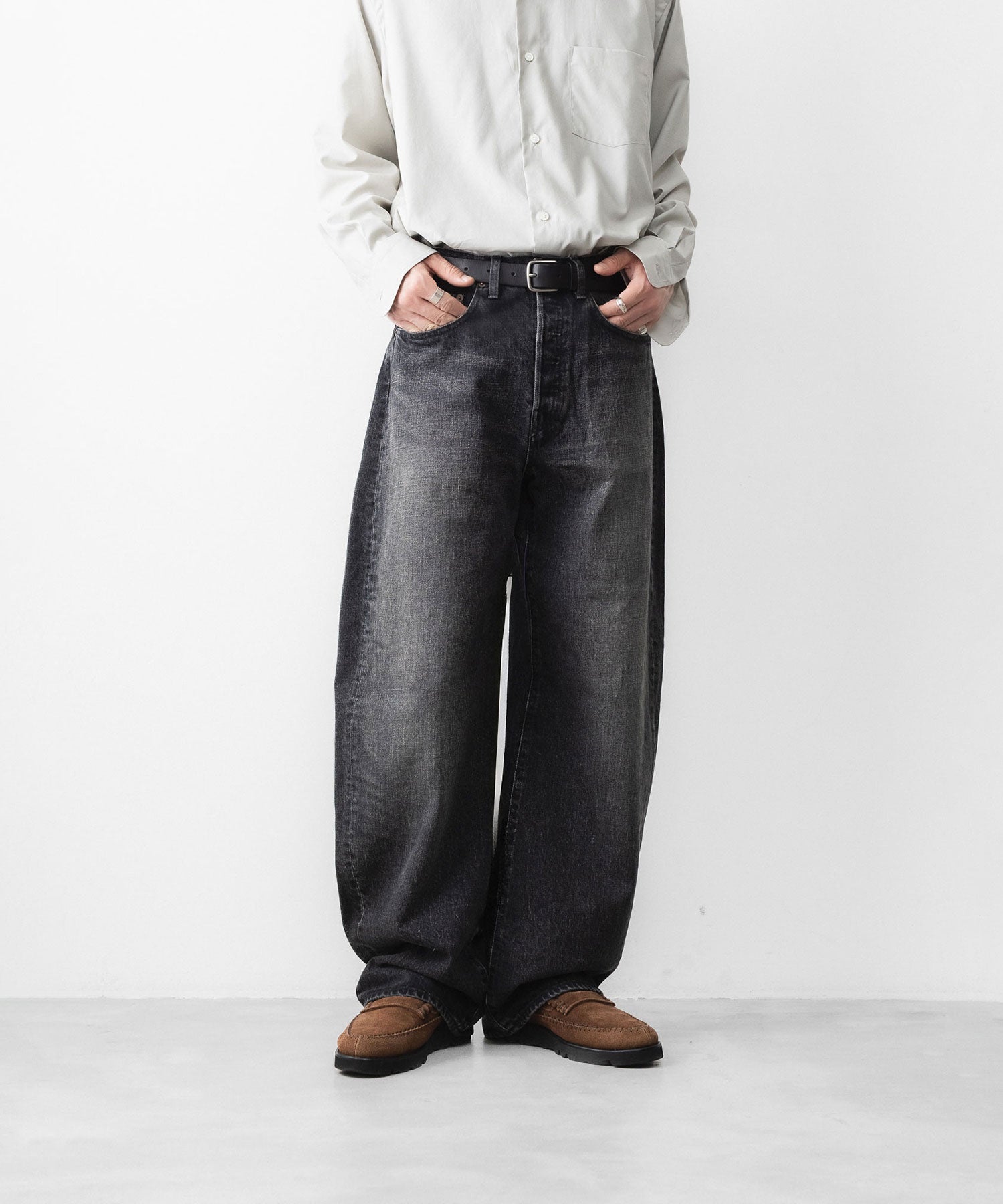 ssstein / シュタイン】ROUND DENIM PANTS - BLACK | 公式通販サイト