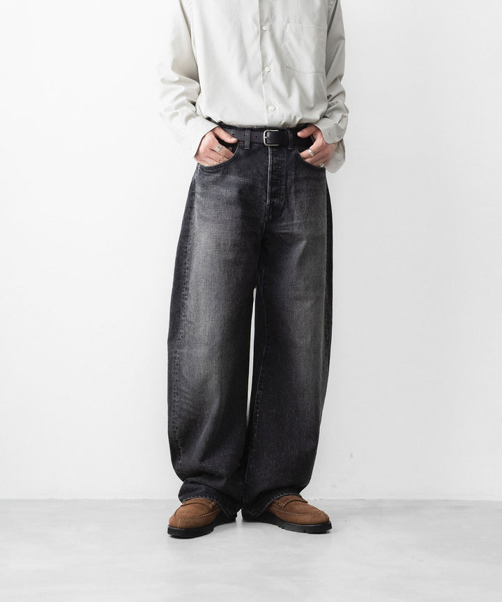 ssstein(シュタイン)のROUND DENIM PANTS - BLACKの公式通販サイトsession福岡セレクトショップ