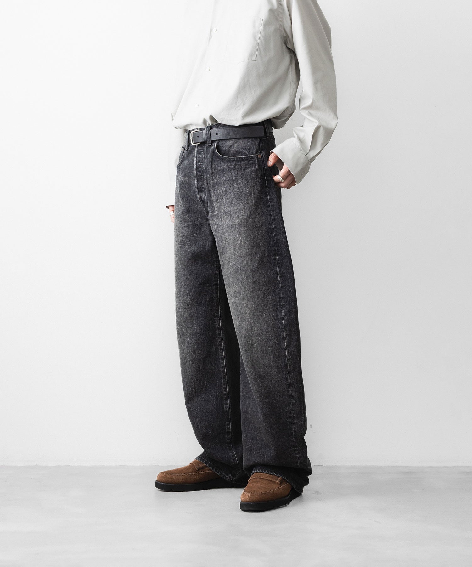 ssstein / シュタイン】ROUND DENIM PANTS - BLACK | 公式通販サイト