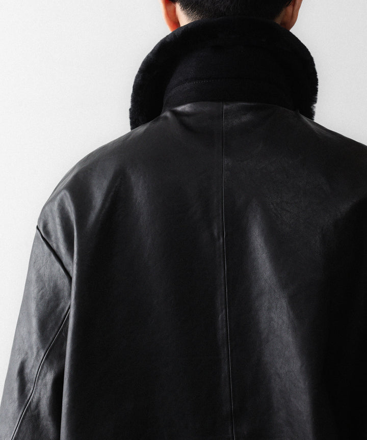 ssstein(シュタイン)のMOUTON COLLAR CALF ZIP JACKET - BLACKの公式通販サイトsession福岡セレクトショップ