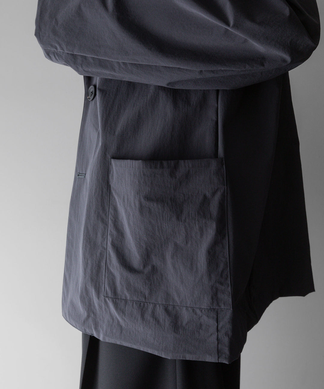 【stein】ssstein シュタインのWINDPROOF NYLON EASY JACKETのDARK GREY KHAKI 公式通販サイトsession福岡セレクトショップ