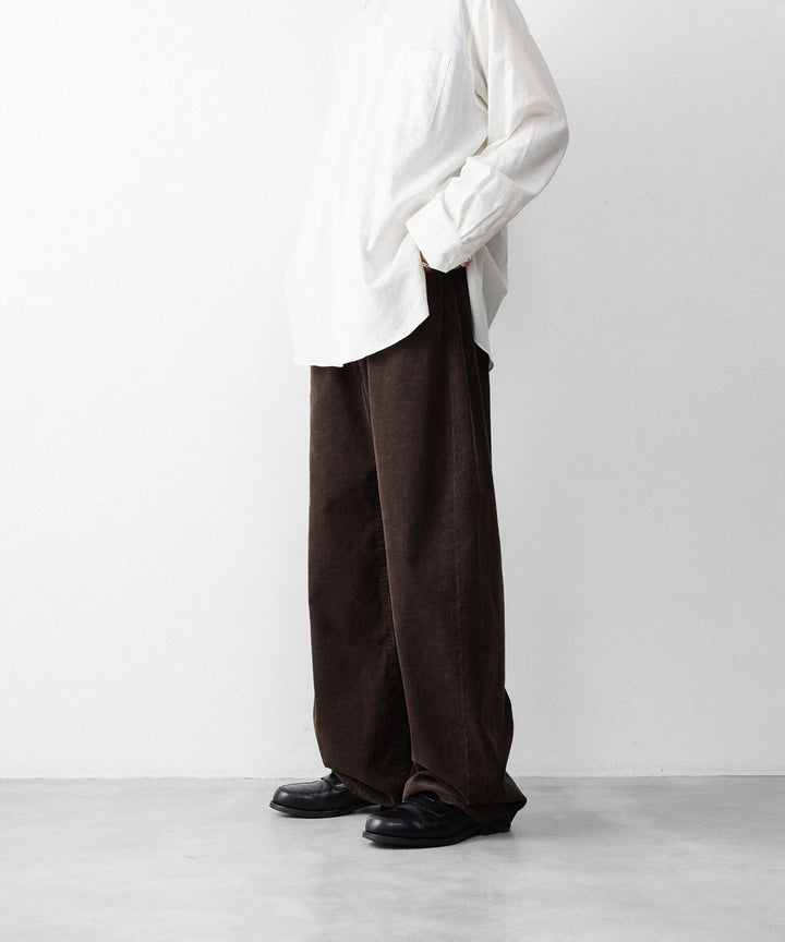 ssstein(シュタイン)のVINTAGE CORDUROY ROUND PANTS - BROWNの公式通販サイトsession福岡セレクトショップ