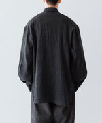画像をギャラリービューアに読み込む, phebus フィーバス WOOL AMUNZEN SHIRTのCHARCOAL 公式通販サイトsession福岡セレクトショップ
