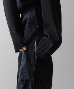 ssstein(シュタイン)の24AWコレクション ECO DENIM SIDE ZIP EASY TROUSERS  - INDIGO 公式通販サイトsession福岡セレクトショップ