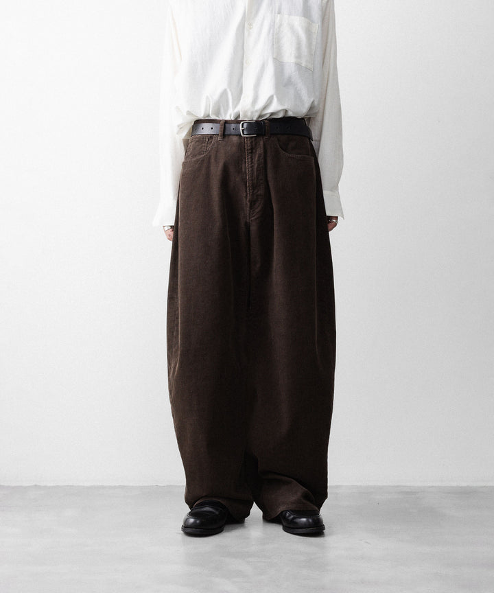 ssstein(シュタイン)のVINTAGE CORDUROY ROUND PANTS - BROWNの公式通販サイトsession福岡セレクトショップ