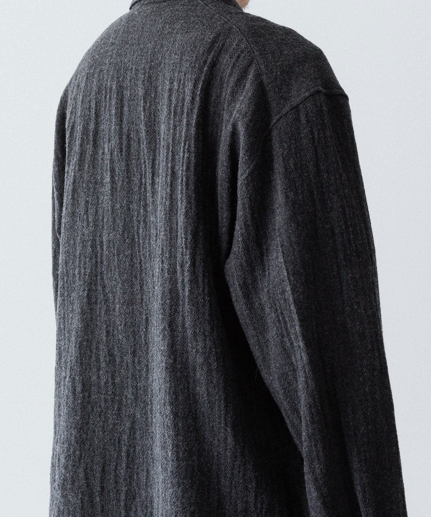 phebus フィーバス WOOL AMUNZEN SHIRTのCHARCOAL 公式通販サイトsession福岡セレクトショップ
