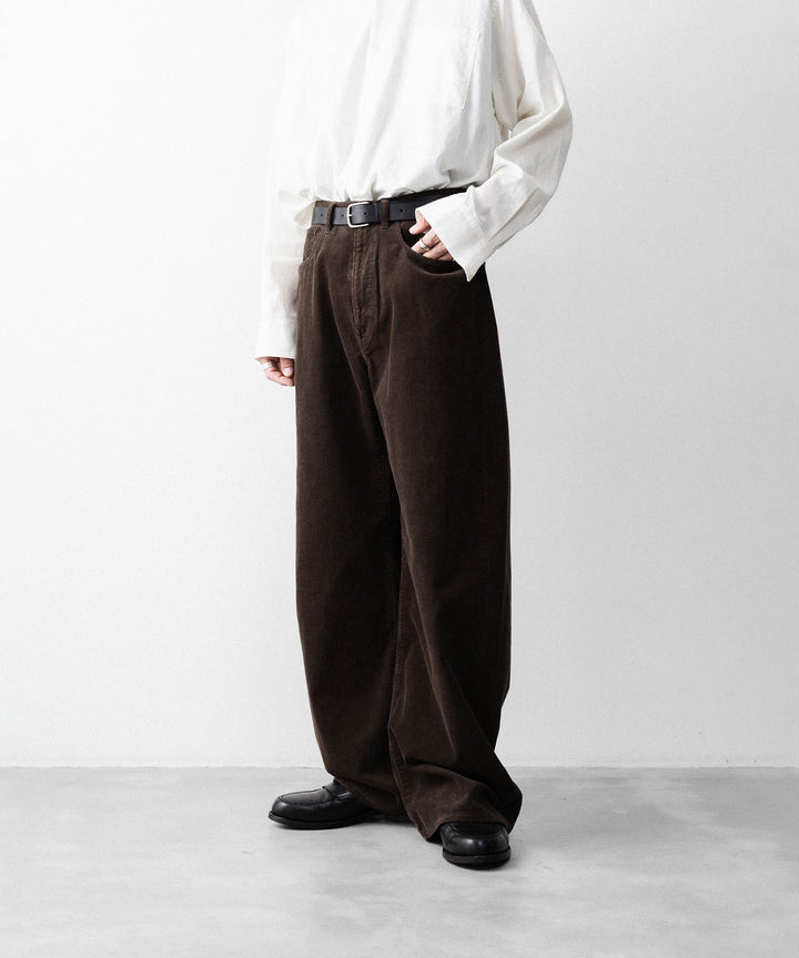 ssstein(シュタイン)のVINTAGE CORDUROY ROUND PANTS - BROWNの公式通販サイトsession福岡セレクトショップ