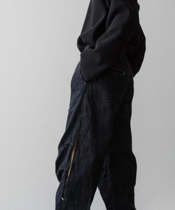 ssstein(シュタイン)の24AWコレクション ECO DENIM SIDE ZIP EASY TROUSERS  - INDIGO 公式通販サイトsession福岡セレクトショップ