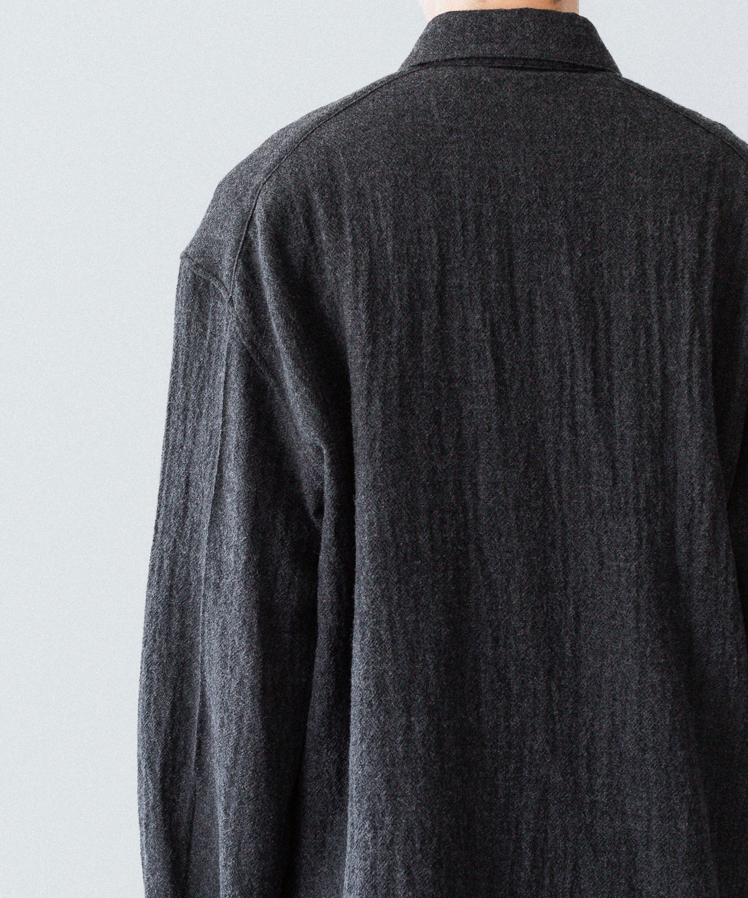 phebus フィーバス WOOL AMUNZEN SHIRTのCHARCOAL 公式通販サイトsession福岡セレクトショップ