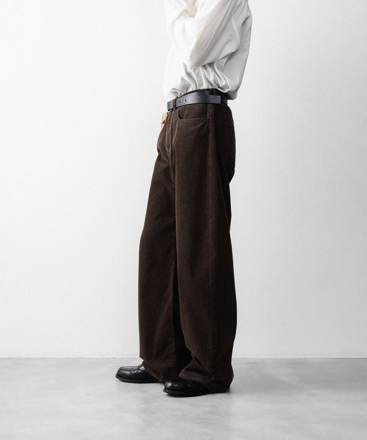 ssstein(シュタイン)のVINTAGE CORDUROY ROUND PANTS - BROWNの公式通販サイトsession福岡セレクトショップ