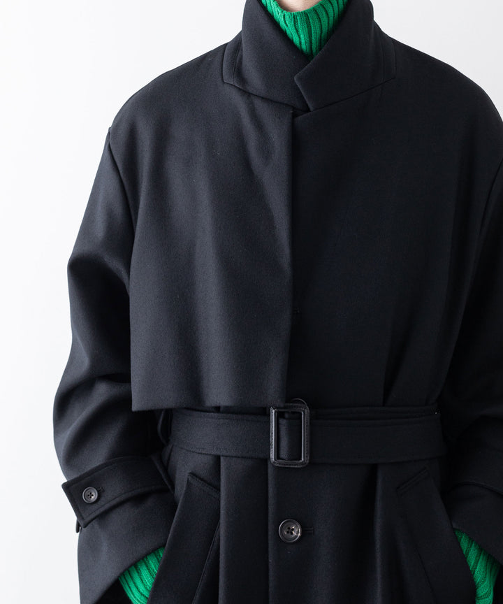 stein シュタイン 23aw LAY CHESTER COAT - BLACK sessionセッション福岡セレクトショップ 公式通販サイト