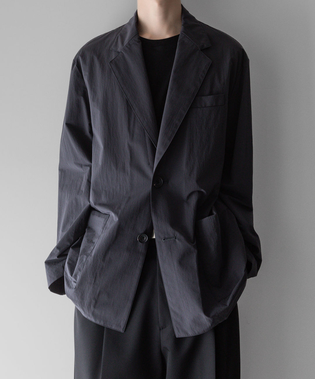 【stein】ssstein シュタインのWINDPROOF NYLON EASY JACKETのDARK GREY KHAKI 公式通販サイトsession福岡セレクトショップ