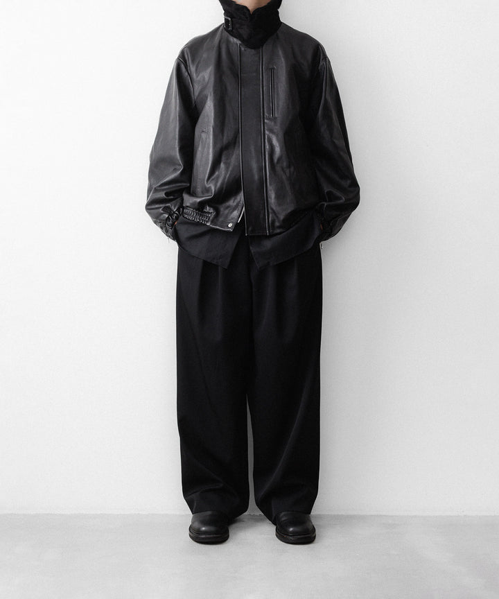 ssstein(シュタイン)のMOUTON COLLAR CALF ZIP JACKET - BLACKの公式通販サイトsession福岡セレクトショップ
