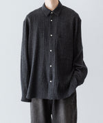 画像をギャラリービューアに読み込む, phebus フィーバス WOOL AMUNZEN SHIRTのCHARCOAL 公式通販サイトsession福岡セレクトショップ
