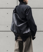 画像をギャラリービューアに読み込む, ssstein(シュタイン)のGOAT LEATHER SHIRRING HANDLE SHOULDER BAG - BLACKの公式通販サイトsession福岡セレクトショップ

