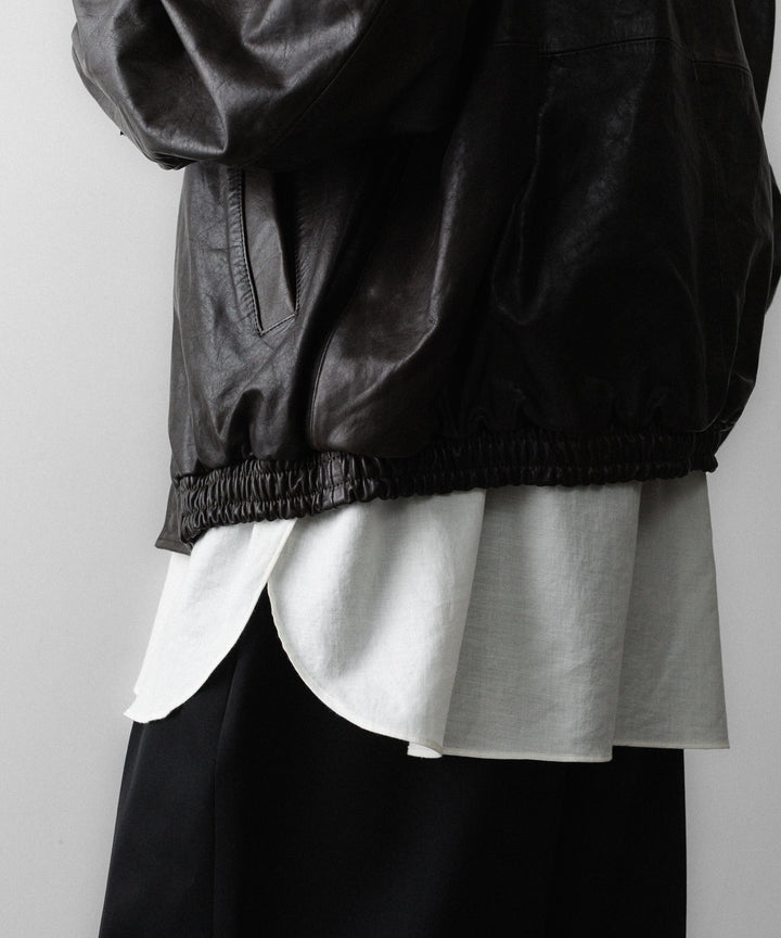 ssstein(シュタイン)のMOUTON COLLAR CALF ZIP JACKET - DARK BROWNの公式通販サイトsession福岡セレクトショップ