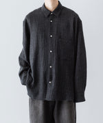画像をギャラリービューアに読み込む, phebus フィーバス WOOL AMUNZEN SHIRTのCHARCOAL 公式通販サイトsession福岡セレクトショップ
