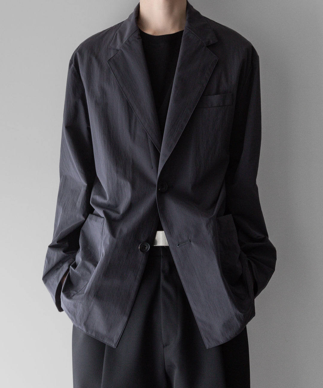【stein】ssstein シュタインのWINDPROOF NYLON EASY JACKETのDARK GREY KHAKI 公式通販サイトsession福岡セレクトショップ