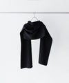 【INTÉRIM】HAND FRAMED LONG MUFFLER - BLACK