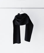 画像をギャラリービューアに読み込む, INTÉRIM インテリム LIMITED HAND FRAMED LONG MUFFLERのBLACK 公式通販サイトsession福岡セレクトショップ
