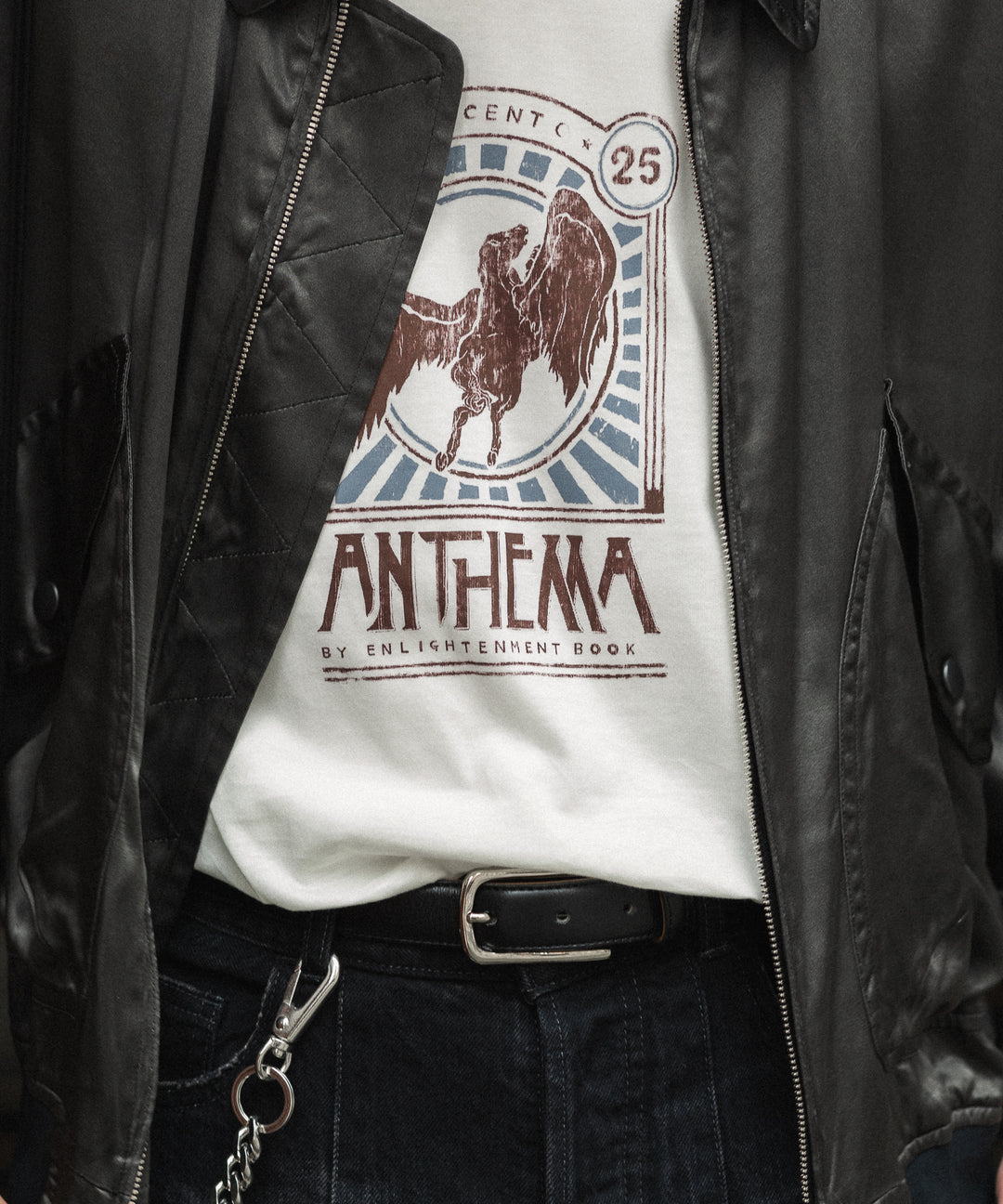 【ANTHEM A】ANTHEM A BAND T-SHIRT - OFF WHITE