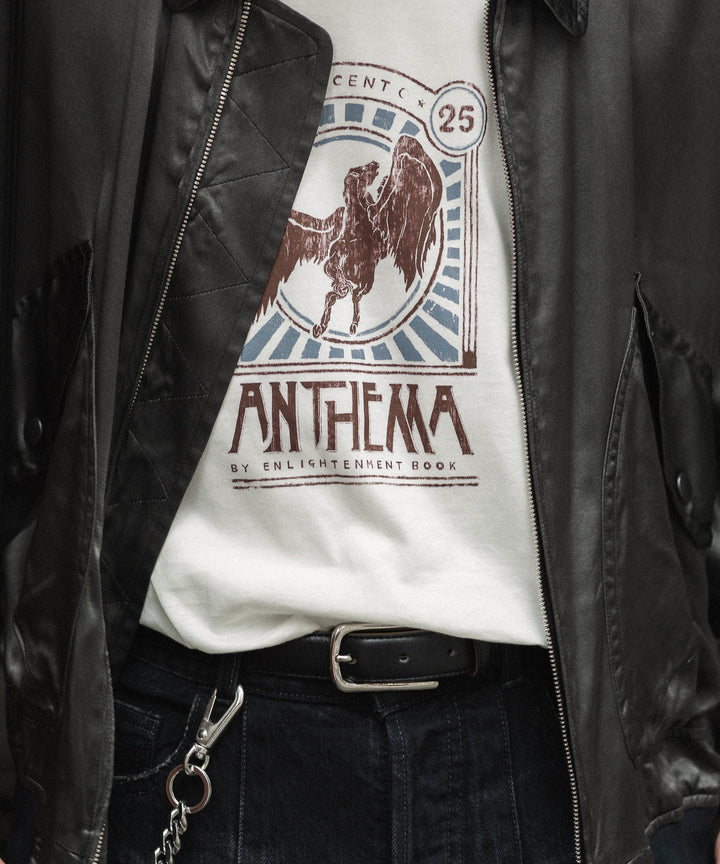 【ANTHEM A】ANTHEM A BAND T-SHIRT - OFF WHITE