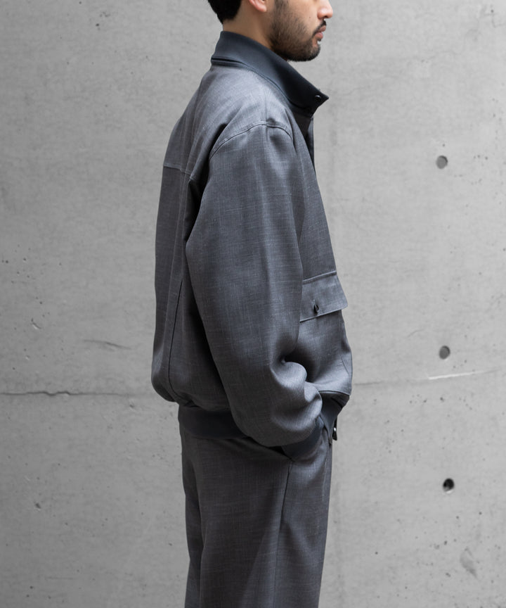 INTÉRIM(インテリム)のHYPER BIG VIRGIN WOOL SILK MOHAIR SUITING RIBBED JACKET - M.GRAY 公式通販サイトsession福岡セレクトショップ
