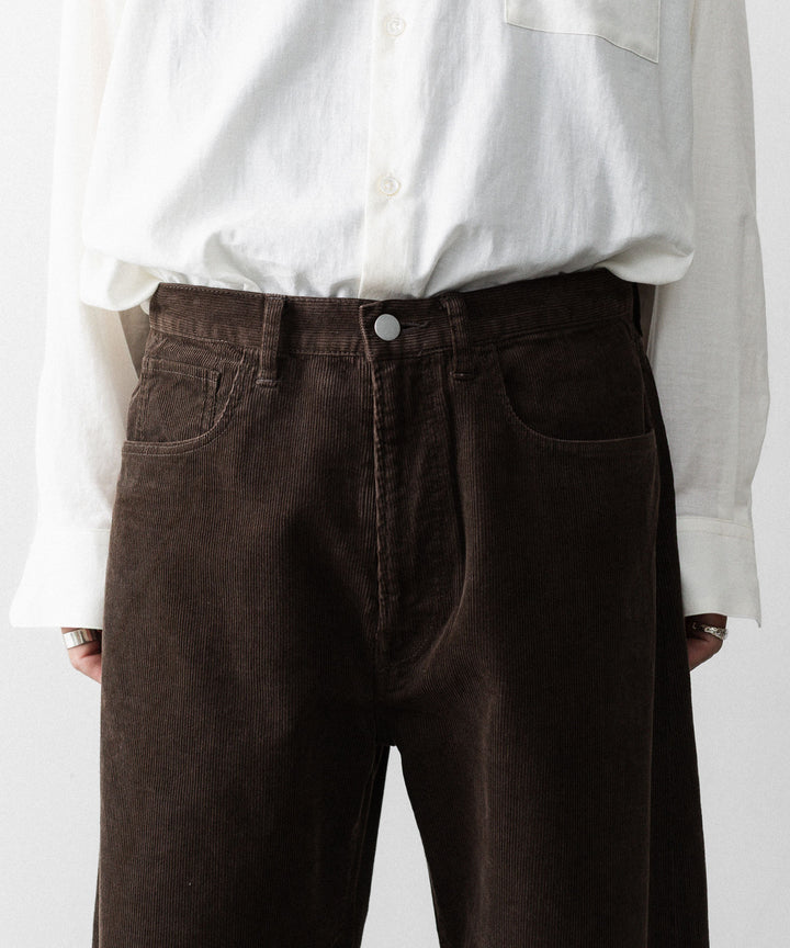 ssstein(シュタイン)のVINTAGE CORDUROY ROUND PANTS - BROWNの公式通販サイトsession福岡セレクトショップ
