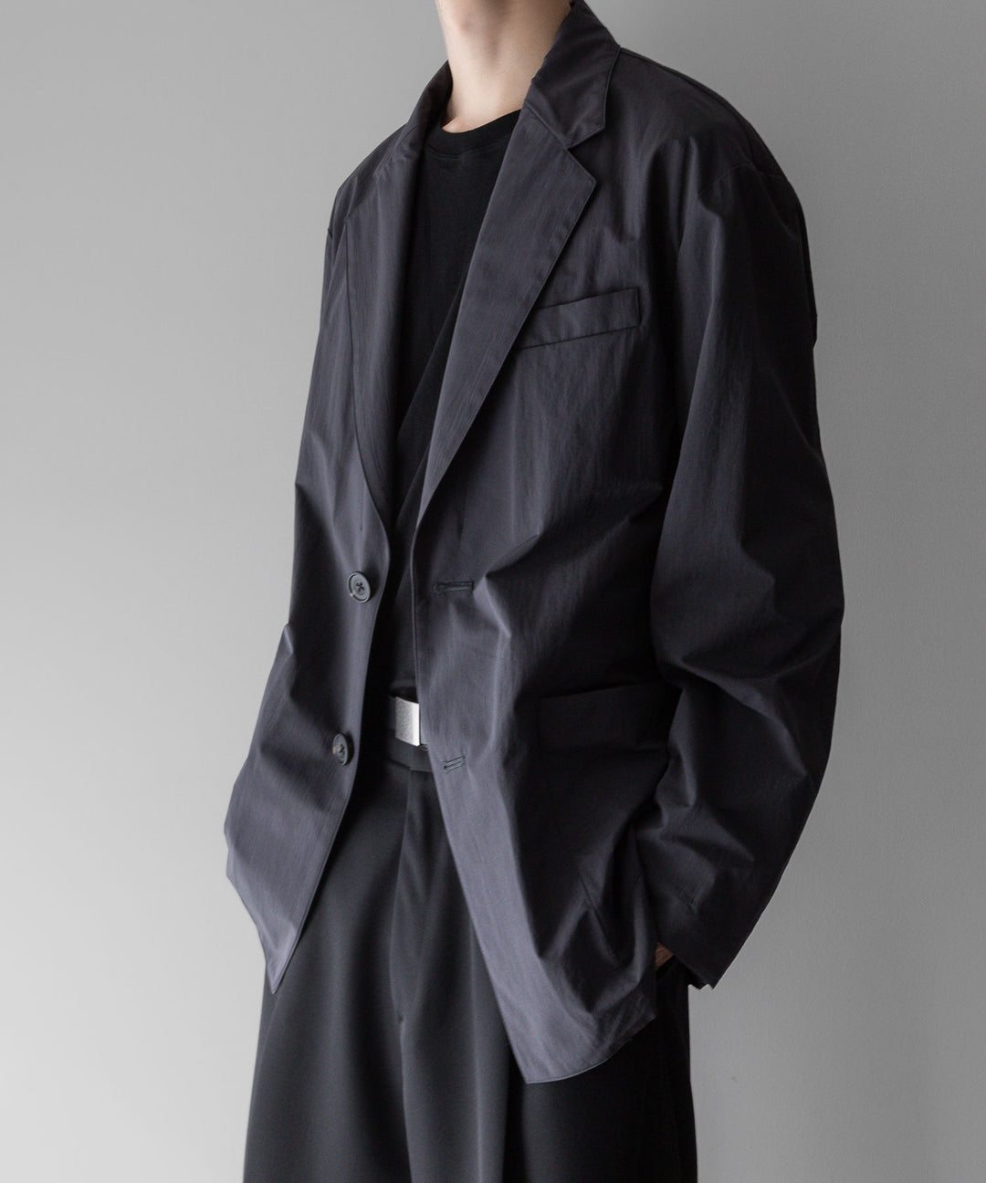 【stein】ssstein シュタインのWINDPROOF NYLON EASY JACKETのDARK GREY KHAKI 公式通販サイトsession福岡セレクトショップ