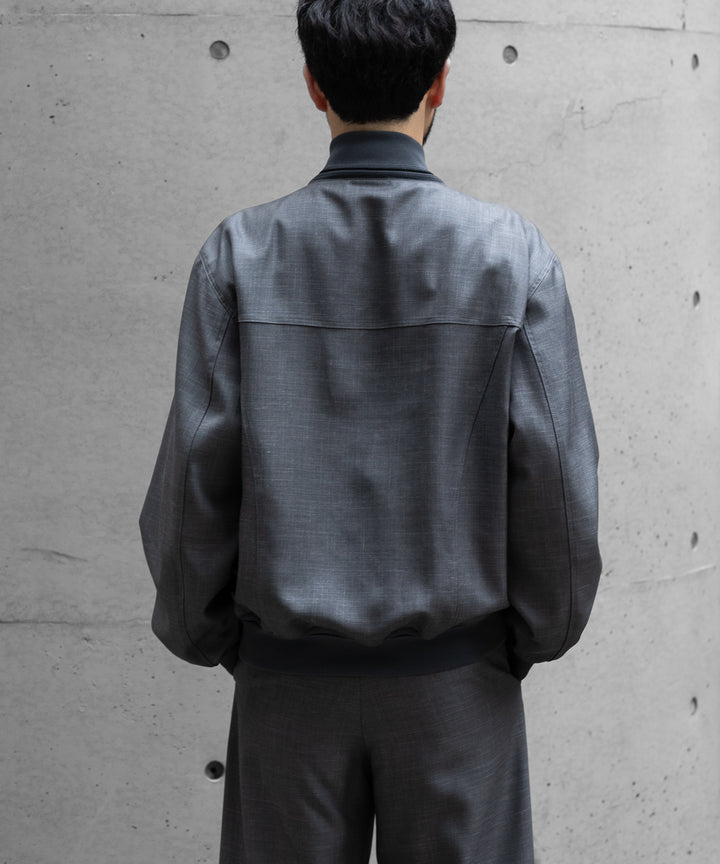 INTÉRIM(インテリム)のHYPER BIG VIRGIN WOOL SILK MOHAIR SUITING RIBBED JACKET - M.GRAY 公式通販サイトsession福岡セレクトショップ
