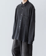 画像をギャラリービューアに読み込む, phebus フィーバス WOOL AMUNZEN SHIRTのCHARCOAL 公式通販サイトsession福岡セレクトショップ
