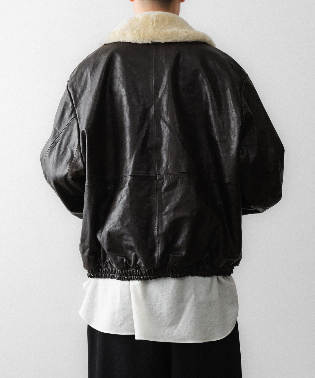 ssstein(シュタイン)のMOUTON COLLAR CALF ZIP JACKET - DARK BROWNの公式通販サイトsession福岡セレクトショップ