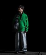 画像をギャラリービューアに読み込む, ssstein(シュタイン)の24AWコレクション OVERSIZED DRIVERS KNIT HALF ZIP PULLOVER - GREEN 公式通販サイトsession福岡セレクトショップ
