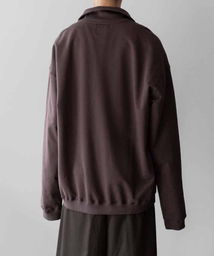 KANEMASA PHIL. カネマサフィル 23AW EXCLUSIVE - 36G SUPER FINE GAUGE HALF ZIP PULLOVER - BROWN sessionセッション福岡セレクトショップ公式通販サイト
