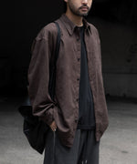 画像をギャラリービューアに読み込む, VEIN ヴェインのSYNTHETIC SUEDE LEATHER L/S SHIRT - BROWNの公式通販サイトsession福岡セレクトショップ
