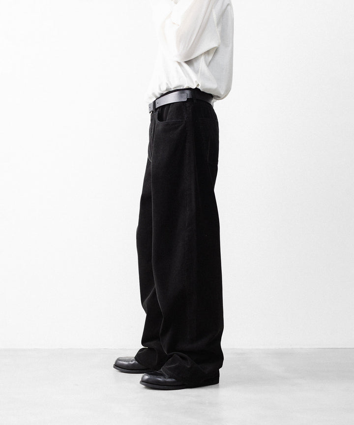 ssstein(シュタイン)のVINTAGE CORDUROY ROUND PANTS - BLACKの公式通販サイトsession福岡セレクトショップ